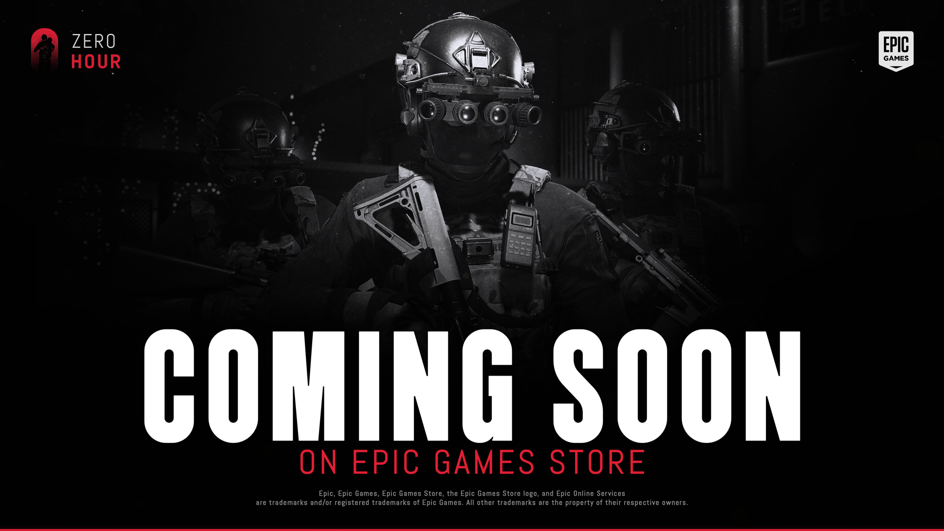 Zero Hour is coming to the Epic Games Store this Thursday, November 13th!