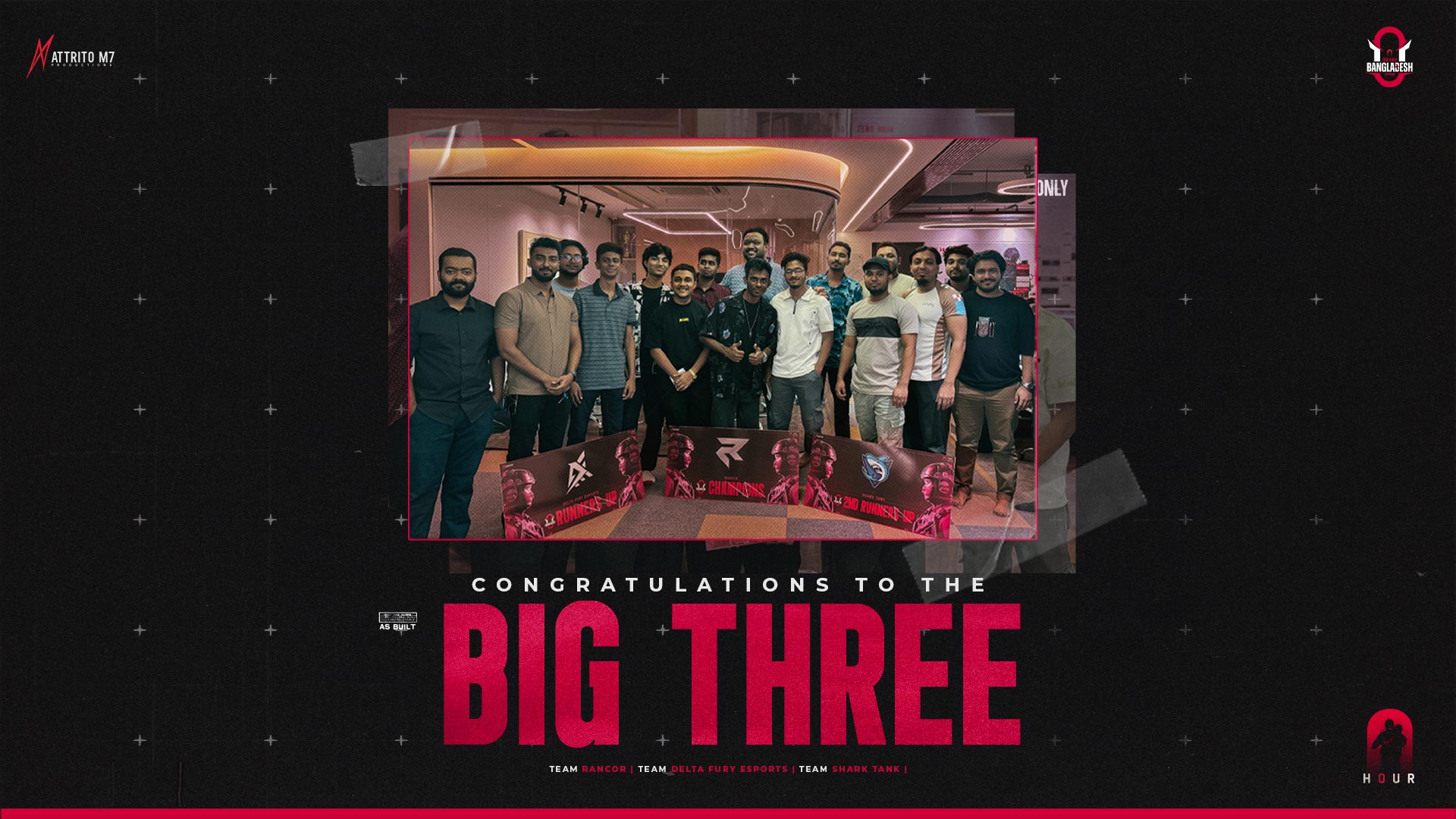 Congratulations to the winners of the Zero Hour Bangladesh Open Tournament! 🏆